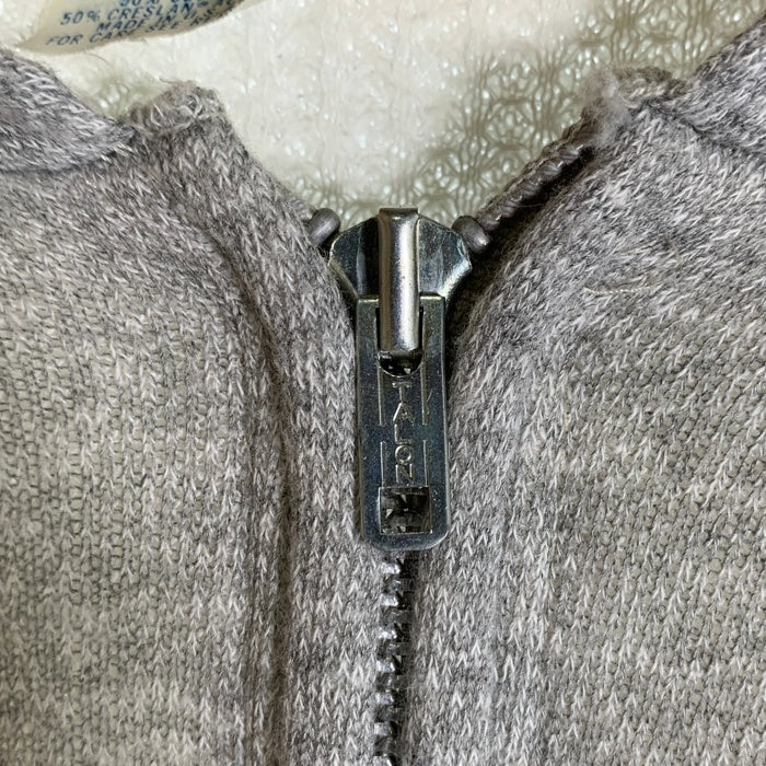 70`s Healthknit ヘルスニット ダブルフェイス ジップアップスウェットパーカー グレー USA製 Size XL(46-48) 福生店