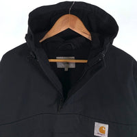Carhartt WIP カーハート ワークインプログレス NIMBUS PULLOVER ナイロン プルオーバージャケット アノラック 内フリース ブラック Size L 福生店