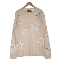 DENIM TEARS デニムティアーズ RHINESTONE COTTON WREATH THERMAL ラインストーンコットンリース サーマルカットソー アイボリー Size M 福生店