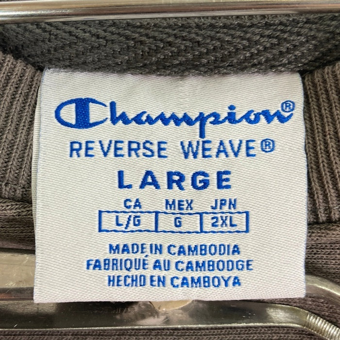 Champion チャンピオン REVERSE WEAVE リバースウィーヴ スウェット 腕刺繍 グレー sizeL 瑞穂店