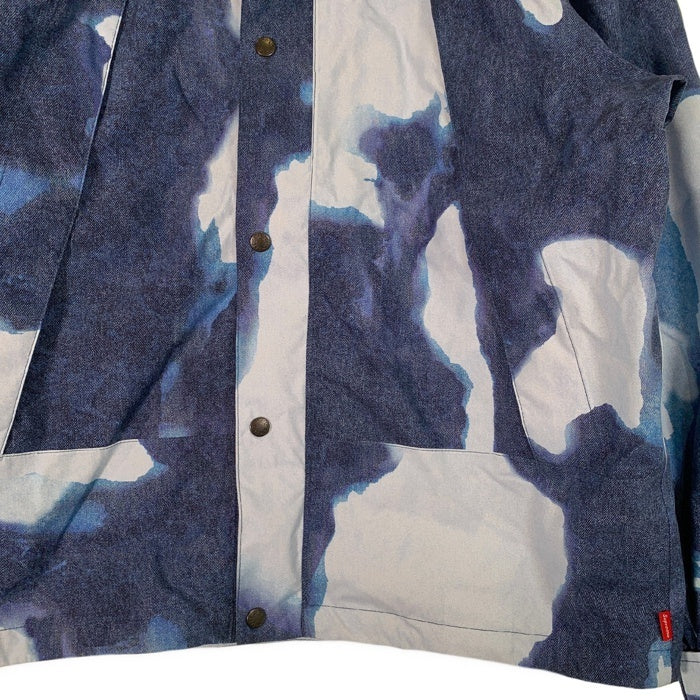 SUPREME シュプリーム 21AW THE NORTH FACE ノースフェイス Bleached Denim Print Mountain Jacket ブリーチドデニムプリント マウンテンジャケット ブルー NP52100I Size M 福生店