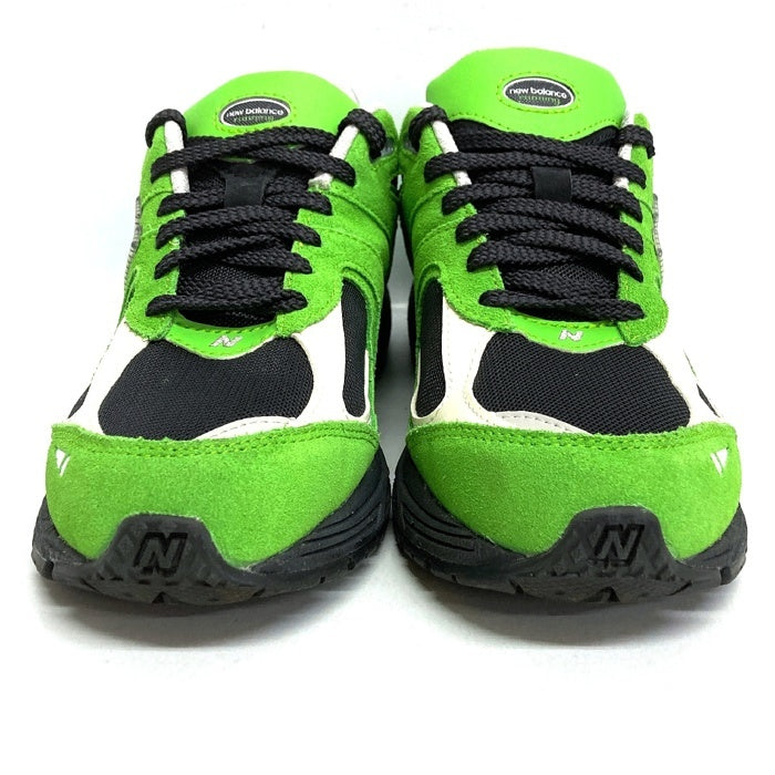 New Balance ニューバランス M2002RGZ ローカット スニーカー グリーン×ブラック size25cm 瑞穂店