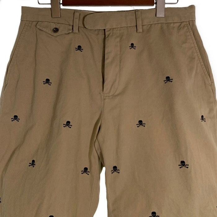 RALPH LAUREN RUGBY ラルフローレンラグビー スカルボーン刺繡 チノツイル ショートパンツ 総柄 ベージュ Size 33 福生店
