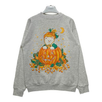 MBC USA製 ハロウィンプリント スウェットトレーナー グレー sizeL 瑞穂店