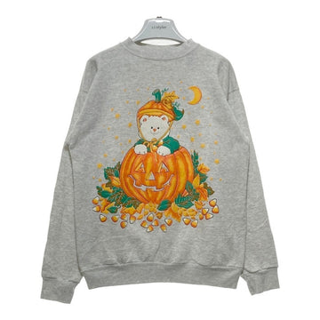 MBC USA製 ハロウィンプリント スウェットトレーナー グレー sizeL 瑞穂店