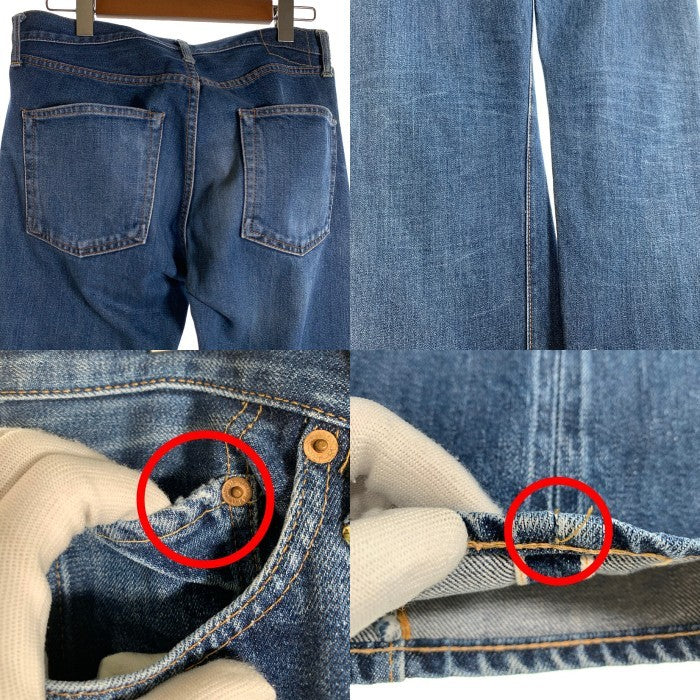RESOLUTE リゾルト 710 テーパードデニムパンツ インディゴ セルビッジ ボタンフライ Size 34 福生店