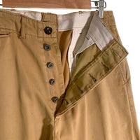 BUZZ RICKSON'S バズリクソンズ EARLY MILITARY CHINOS ミリタリー チノ トラウザーパンツ ベージュ P.B M.Cプリント M43035 H Size 33 福生店