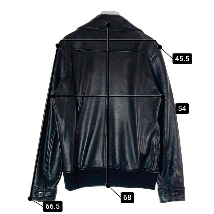 A.P.C. アーペーセー MOTO BLOUSON モト ブルゾン シープレザー シングル ライダースジャケット ブラック size- 瑞穂店