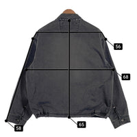 NAUTICA ノーティカ 24SS クラッシュドチノ ジップアップブルゾン ブラック 241-1538 Size L 福生店