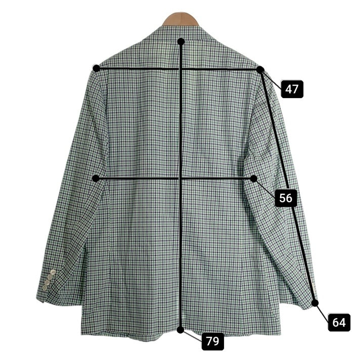 Brooks Brothers ブルックスブラザーズ コットン ギンガムチェック 3B テーラードジャケット グリーン Size 44R 福生店