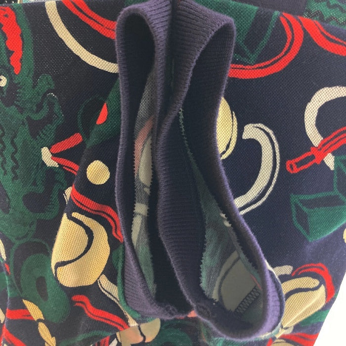 LACOSTE ラコステ ワニ×テニスボール総柄 ポロシャツ ネイビー sizeXS 瑞穂店