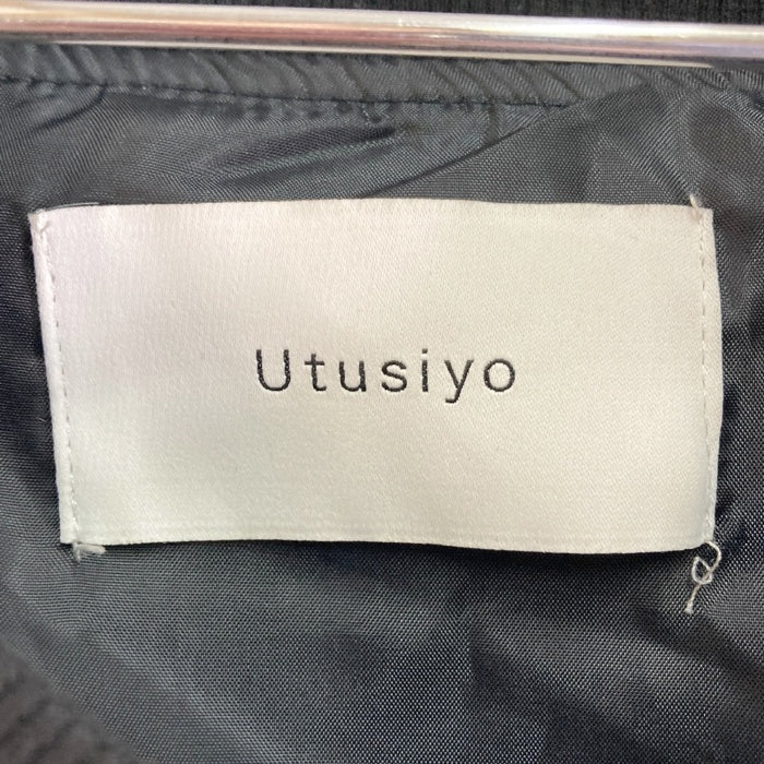 Utusiyo ウツシヨ USAZU0923001 MA-1 秒夏 変形フライトジャケット ブラック sizeF 瑞穂店