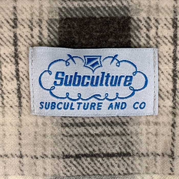 Subculture サブカルチャー BLOCK CHECK SHIRT ブロックチェックシャツ ブラック ホワイト SCTP-A2404 Size 2 福生店