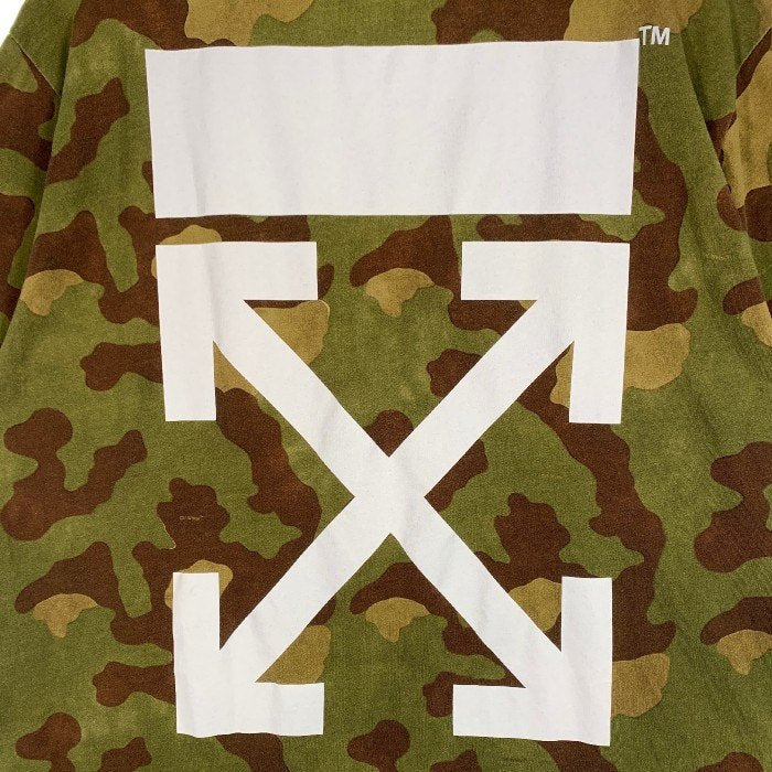 OFF-WHITE オフホワイト カモフラージュ プリントTシャツ オーバーサイズ OMAA002F17600007 Size L 福生店