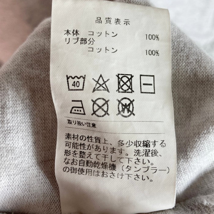 DESCENDANT ディセンダント ワンポイントロゴ刺繍 Tシャツ グレー size3 瑞穂店