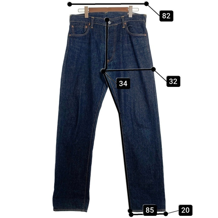 EVISU エヴィス No.2 ストレートデニムパンツ カモメペイント インディゴ LOT2000 Size 34×35 福生店