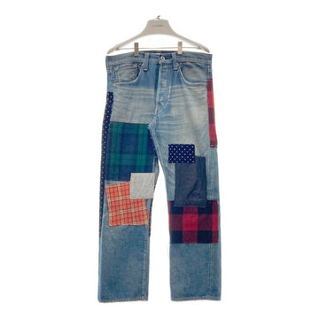 JUNYA WATANABE COMME des GARCONS ジュンヤワタナベ コムデギャルソン JL-P203 AD2013 異素材パッチワーク デニムパンツ ジーンズ インディゴ SizeS 瑞穂店