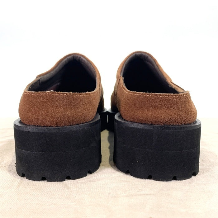 SIMPLY COMPLICATED シンプリーコンプリケイティド SUEDE LUG MULE スウェード ミュール サンダル ブラウン SIZE 8 (26.0cm) 福生店