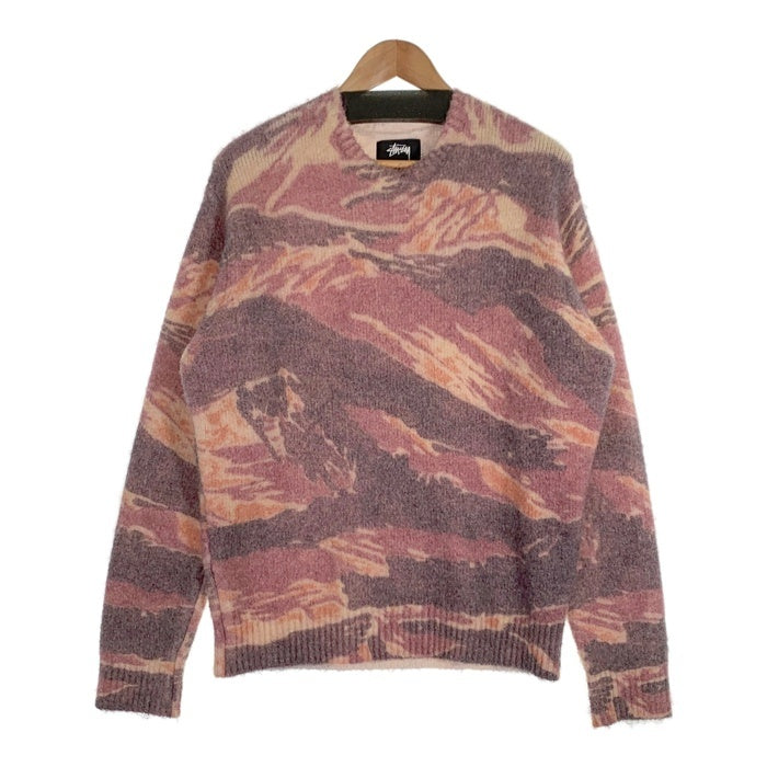 STUSSY ステューシー 22AW TIGRIS PRINT SWEATER 総柄プリント クルーネックニットセーター マルチ 117156 Size M 福生店