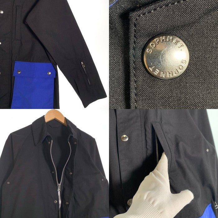 SOPHNET. ソフネット 19AW COLOR POCKET FIELD BLOUSON カラーポケットフィールドブルゾン ブラック ブルー SOPH-192031 Size M 福生店