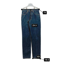 KENZO JEANS ケンゾー ジーンズ 北斎タグ ボタンフライ テーパード デニムパンツ インディゴ size79cm-2 瑞穂店