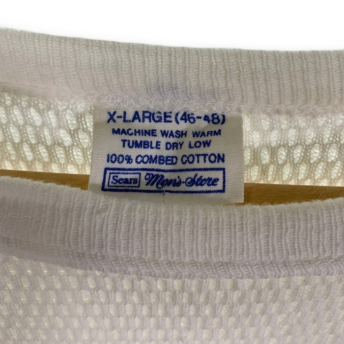 80's~ Sears シアーズ サーマルカットソー 長袖 ホワイト Size XL 福生店