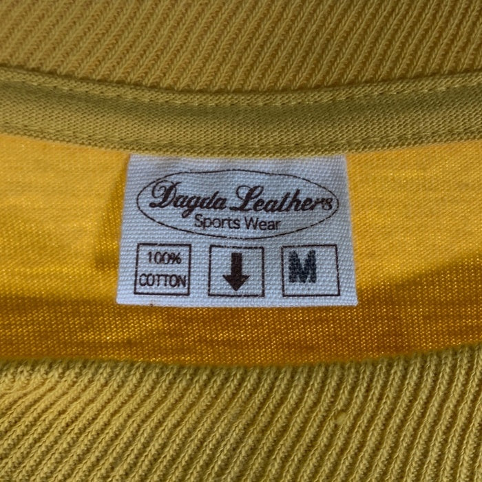 Dagda Leathers ダグダレザーズ プリント ポケットTシャツ 袖刺繡 マスタード 旧マッコイ 滝沢氏 1 Size M 福生店