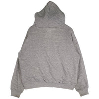 70-80's ブランド不明 ダブルフェイス ジップアップパーカー グレー 内サーマル アルミYKK片爪 短丈 Size XL 相当 福生店