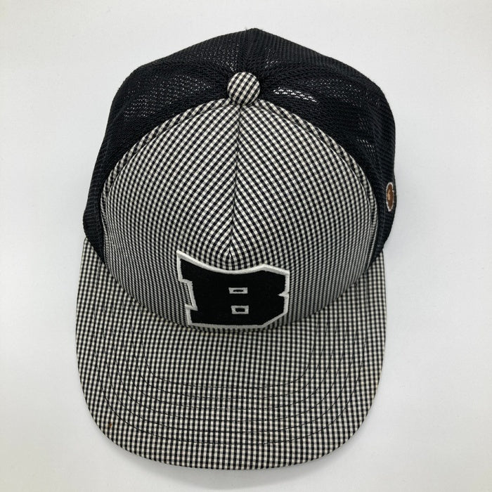 A BATHING APE アベイシングエイプ Bワッペン チェック メッシュキャップ ブラック 瑞穂店