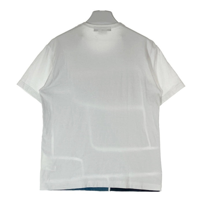 COMME des GARCONS HOMME DEUX コムデギャルソンオムドゥ DC-T015 AD2018 パッチワーク Tシャツ ホワイト sizeS 瑞穂店