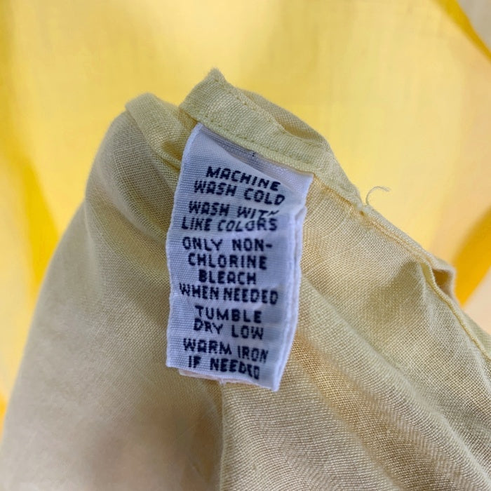 Polo by Ralph Lauren ポロラルフローレン CURHAM リネン コットン オープンカラーシャツ 半袖 イエロー Size L 福生店