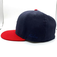 NEWERA ニューエラ FEAR OF GOD フィアオブゴット ESSENTIAL エッセンシャルズ ウール Atlanta Braves アトランタ ブレーブス 59FIFTY ベースボールキャップ ネイビー レッド Size 7 3/8 福生店