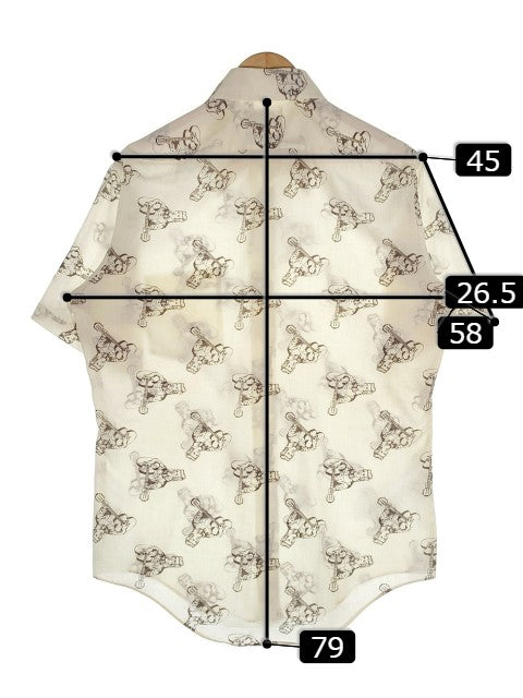 US古着 70's Elvis Presley エルヴィスプレスリー 半袖シャツ 総柄 フルーツオブザルーム Size L 福生店