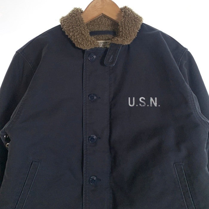 WAIPER inc. ワイパーインク U.S. NAVY 米海軍 N-1 デッキジャケット ネイビー 25WP04 Size 38 福生店