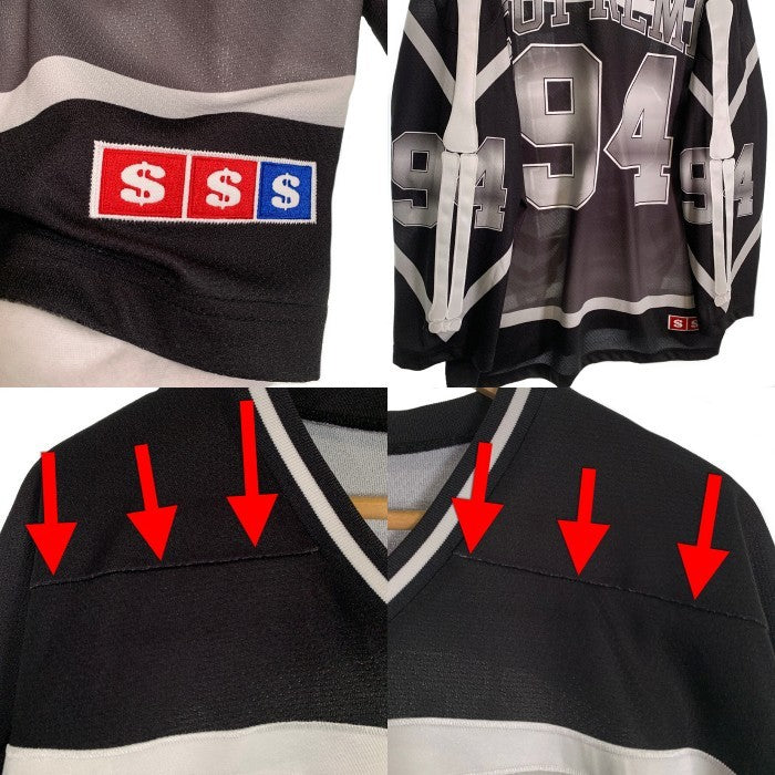 SUPREME シュプリーム 23AW Bones Hockey Jersey ボーンズ ホッケージャージ トップ ブラック Size XL 福生店