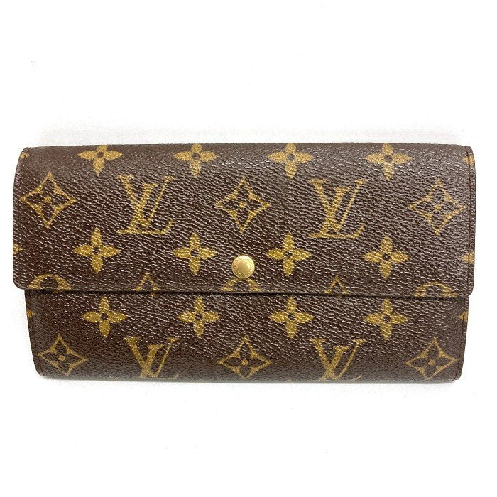 LOUIS VUITTON ルイヴィトン M61725 モノグラム ポシェット ポルトモネ クレディ 二つ折り 長財布 ブラウン 瑞穂店