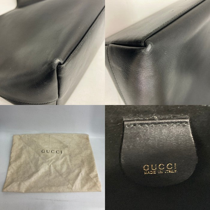 GUCCI グッチ 001・1013・1881 ハンドバッグワンショルダー バンブー ゴールド金具 レザー ブラック 瑞穂店