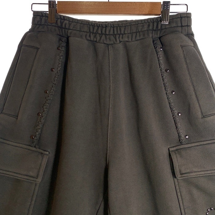 WIND AND SEA ウィンダンシー Sulfer Acid Studs Sweat Short サルファーアシッドスタッズ スウェットショーツ ショートパンツ チャコール WDS-O-STD-24-Q4-CS-03 Size M 福生店