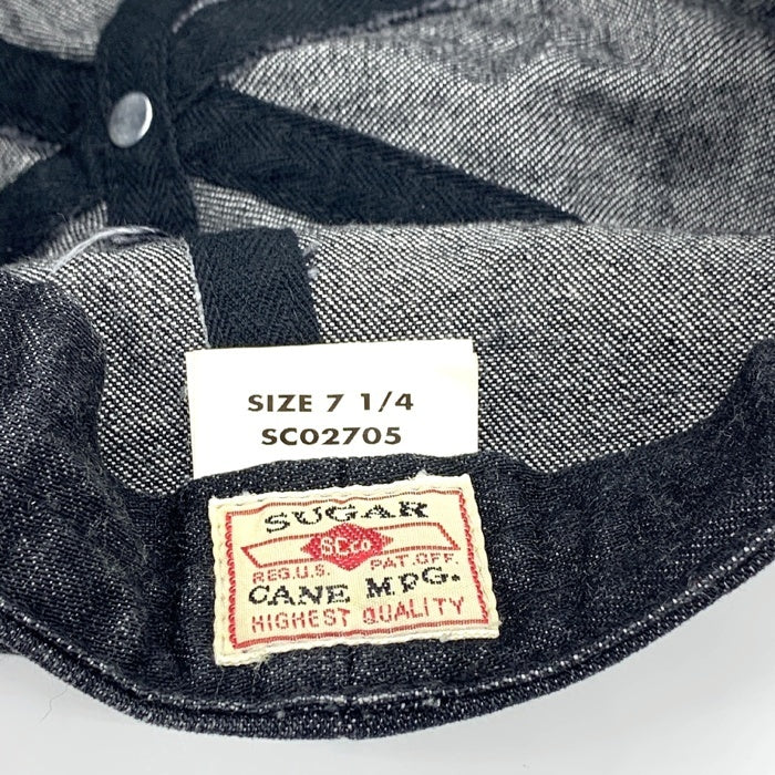 SUGAR CANE シュガーケーン 10oz ブラックデニム アップルジャックキャップ キャスケット SC02705 Size 7 1/4 福生店