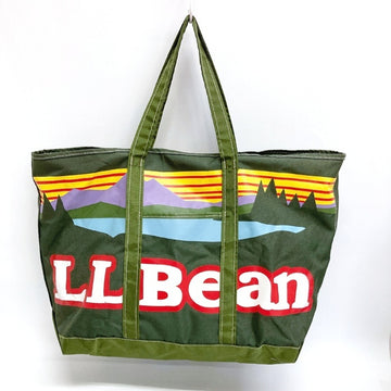 L.L.Bean エルエルビーン ナイロン トートバッグ ロゴプリント グリーン 瑞穂店