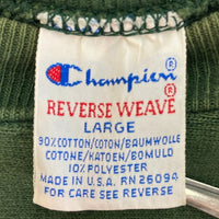 Champion チャンピオン 刺繍タグ USA製 リバースウィーブ PHI KAPPA THETA  フラタニティ 目無し スウェットトレーナー グリーン sizeL 瑞穂店