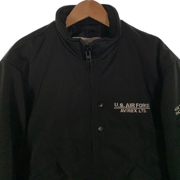 AVIREX アヴィレックス STENCIL JACKET ステンシルジャケット 中綿 シンサレート ブラック 783-4252036 Size L 福生店