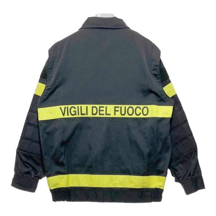 VIGILI DEL FUOCO イタリア 消防隊 ジャケット ブラック イエロー Size 52 瑞穂店