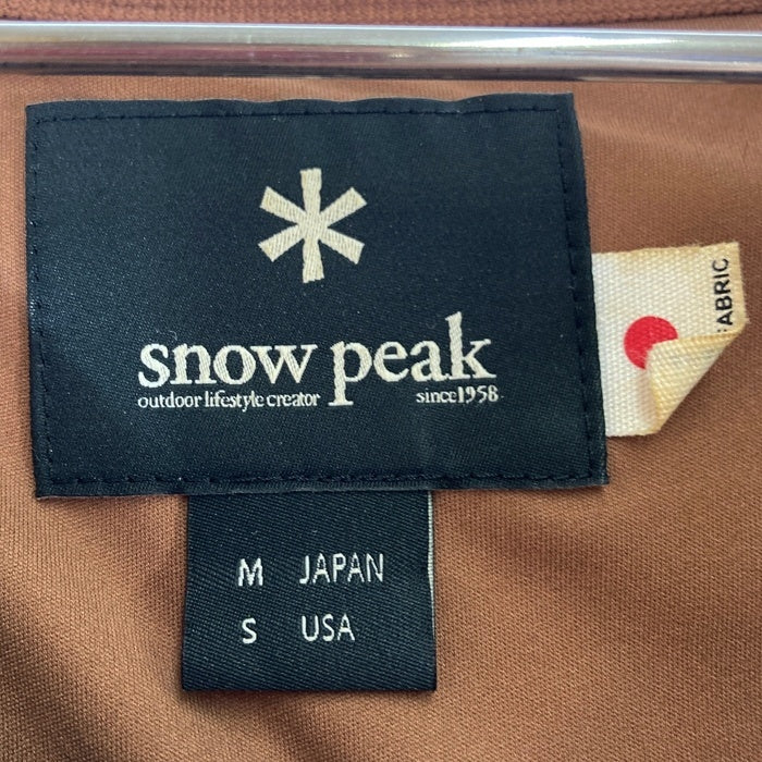 Snow Peak スノーピーク SW-18AU009 フレキシブルインサレーションプルオーバー ブラウン sizeM 瑞穂店