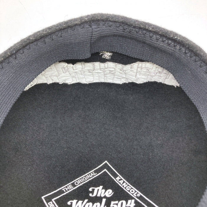KANGOL カンゴール BLackEyePatch ブラックアイパッチ WOOL 504 ハンチング 帽子 ブラック 瑞穂店