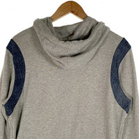 DIESEL ディーゼル デニムライン ジップアップスウェットパーカー グレー Size S 福生店