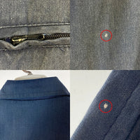 US NAVY アメリカ海軍 JACKET UTILITY MAN'S BLUE IDEALジップ ユーティリティ ワークジャケット ネイビー 瑞穂店