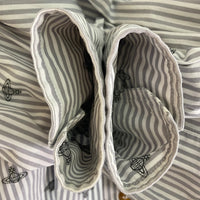 Vivienne Westwood MAN ヴィヴィアンウエストウッド マン オーブ総柄 長袖シャツ グレー size48 瑞穂店