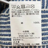 Lee デニムオーバーオール LL7254 ネイビー/ホワイト ヒッコリーストライプ sizeS 瑞穂店