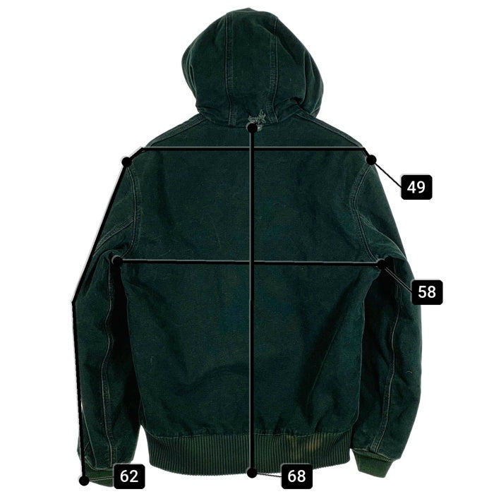 00's CARHARTT カーハート DUCK ACTIVE JACKET ダック アクティブジャケット グリーン J130 SPC Size Small Regular 福生店